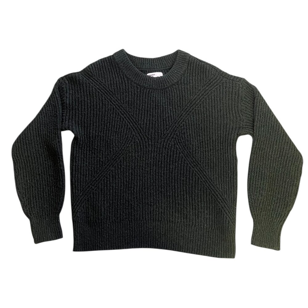 Sonoma Sweater Women's Size S Green Knit Pullover Crewneck Cozy Goods For Life